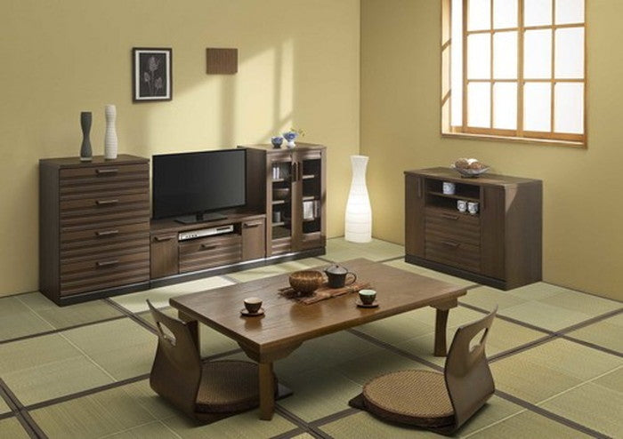 横格子風 和モダンキャビネット Wagurashi 和暮 WGR-8555G sir-4542952s2の画像