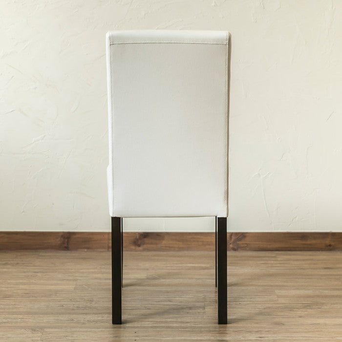 PU ダイニング チェア 2脚入り BK/BR/IV ブラック ブラウン アイボリー sk-aw02の画像