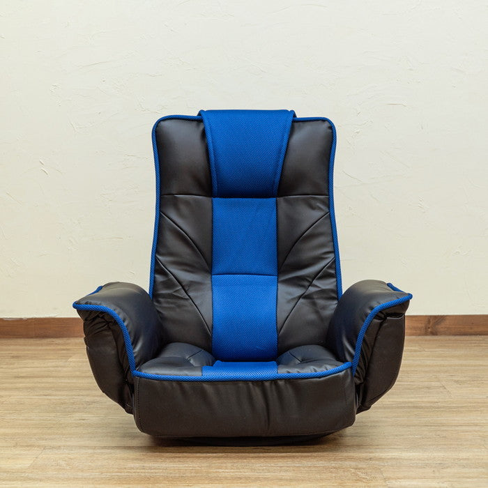 回転式メッシュ肘付座椅子 BK/RD/BL ブラック グレー レッド ブルー sk-cxd11の画像