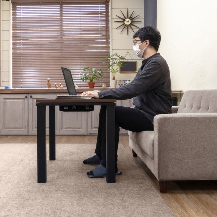 ソファ対応 ハイタイプ コタツ 80×60 BR/NA/WAL ブラウン ナチュラル ウォールナット sk-dck10の画像