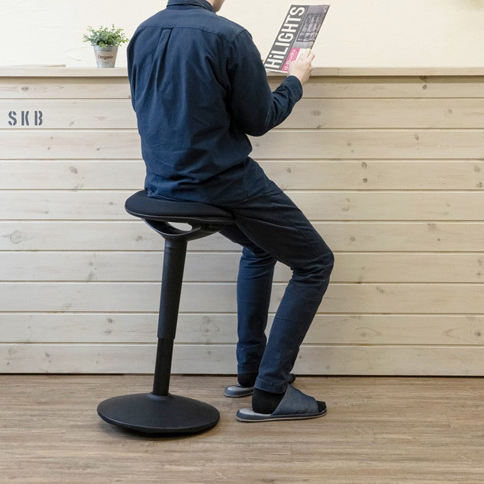 昇降式 スタンディング対応スツール BKBK/WHGN/WHOR ブラックブラック ホワイトグリーン ホワイトオレンジ sk-h28の画像