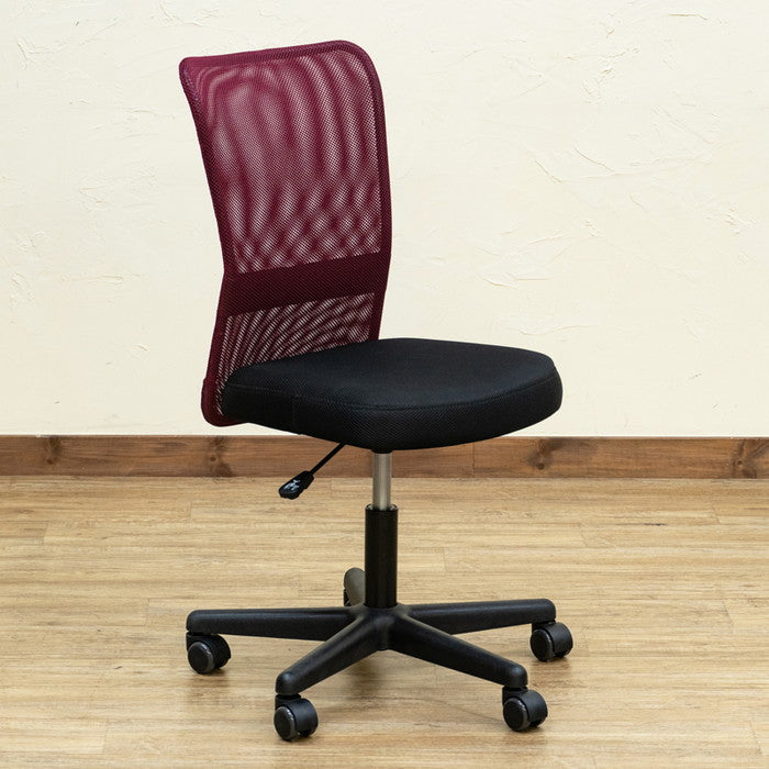 NEWメッシュオフィスチェア BE/BK/BL/GR/KH/WN ベージュ ブラック ブルー グレー カーキ ワインレッド sk-hay10の画像