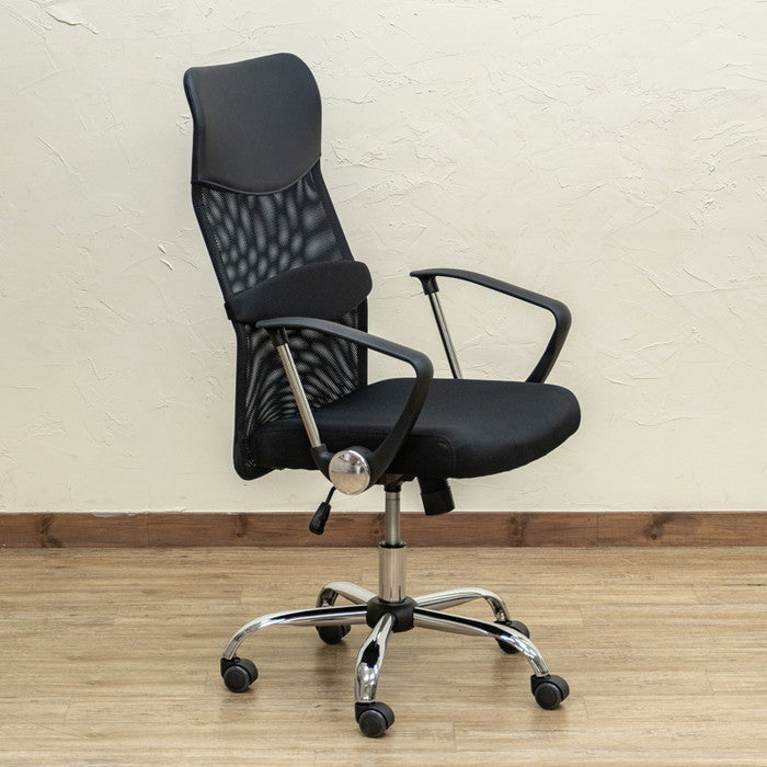 NEWメッシュチェア ハイバック BE/BK/BL/GR/KH/WN ベージュ ブラック ブルー グレー カーキ ワインレッド sk-hay11の画像