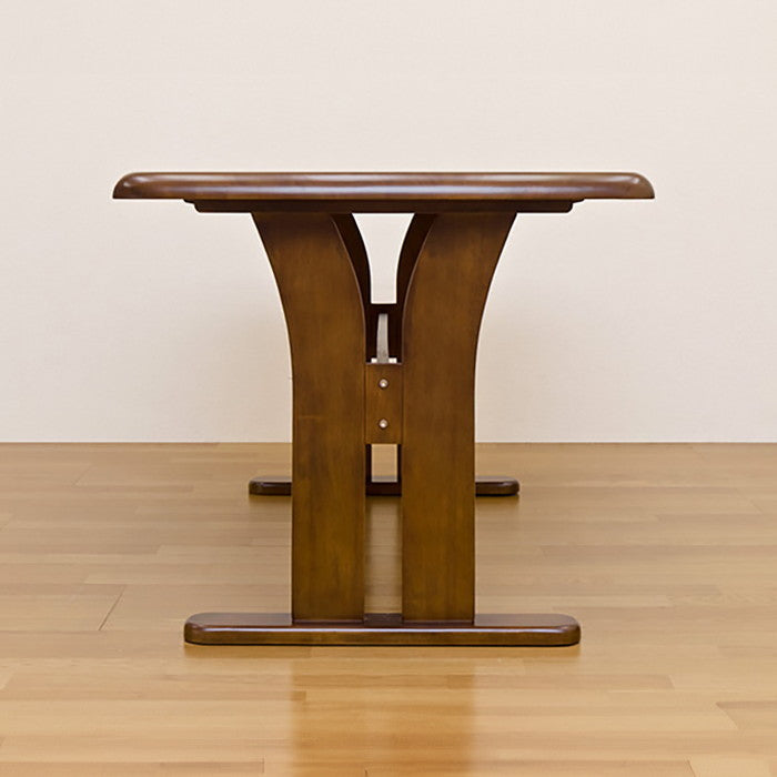 DENVER ダイニング テーブル 135×80 BR/NA ブラウン ナチュラル sk-htt02の画像