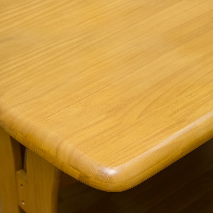 DENVER ダイニング テーブル 135×80 BR/NA ブラウン ナチュラル sk-htt02の画像