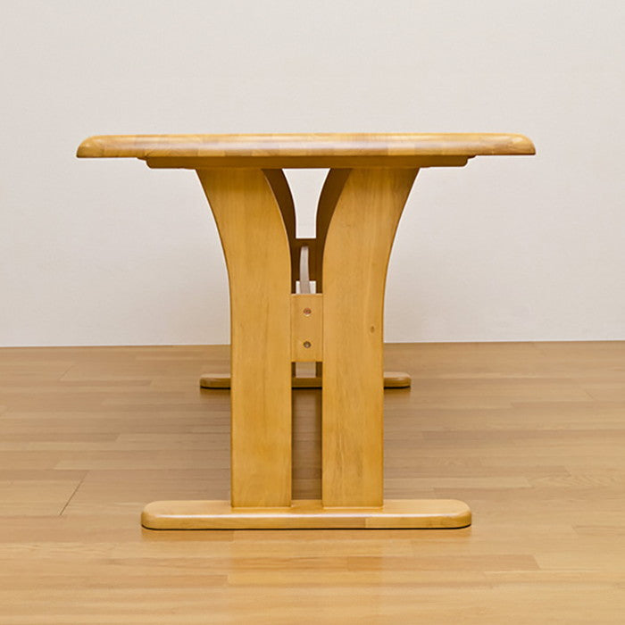 DENVER ダイニング テーブル 135×80 BR/NA ブラウン ナチュラル sk-htt02の画像