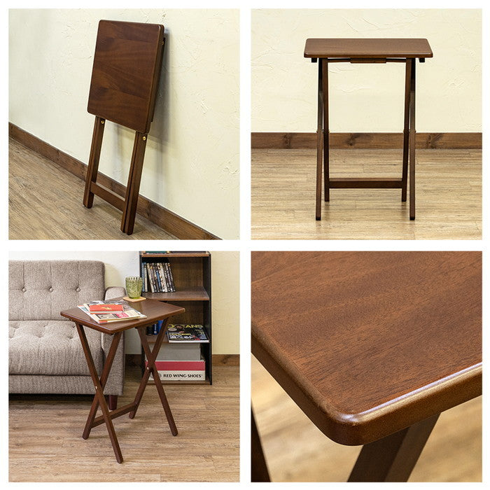 フォールディングテーブル BK/BR/NA/WH/BRBK/NAWH ブラック ブラウン ナチュラル ホワイト ブラウンブラック ナチュラルホワイト sk-is01の画像