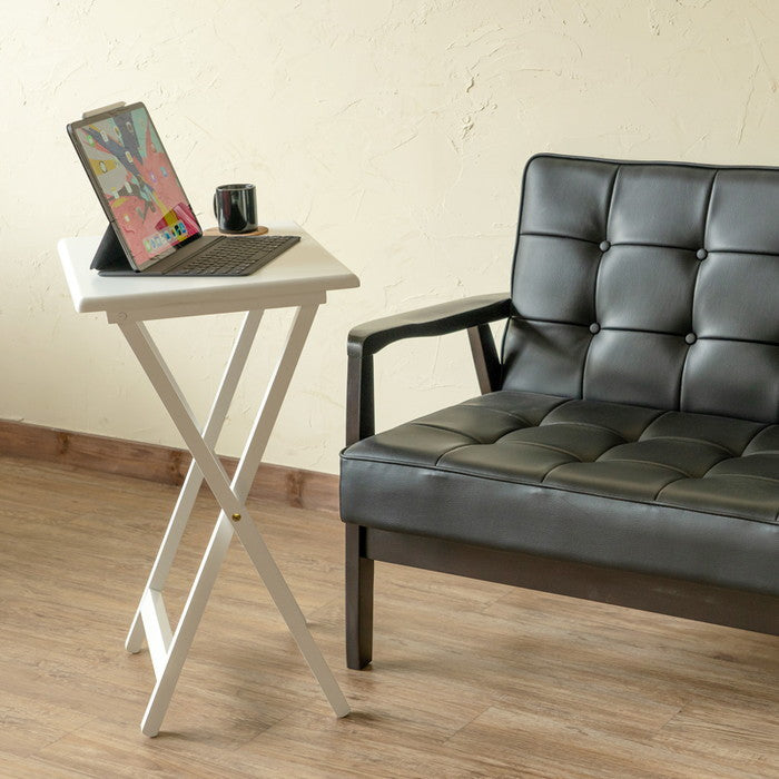 フォールディングテーブル BK/BR/NA/WH/BRBK/NAWH ブラック ブラウン ナチュラル ホワイト ブラウンブラック ナチュラルホワイト sk-is01の画像