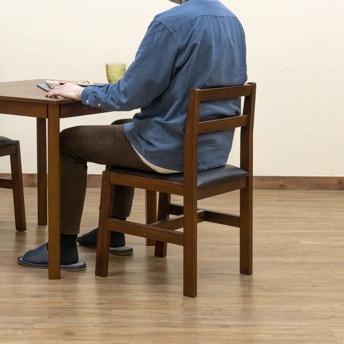 JAZZPLUS ダイニング チェア 2脚セット DBR/LBR ダークブラウン ライトブラウン sk-itj05の画像