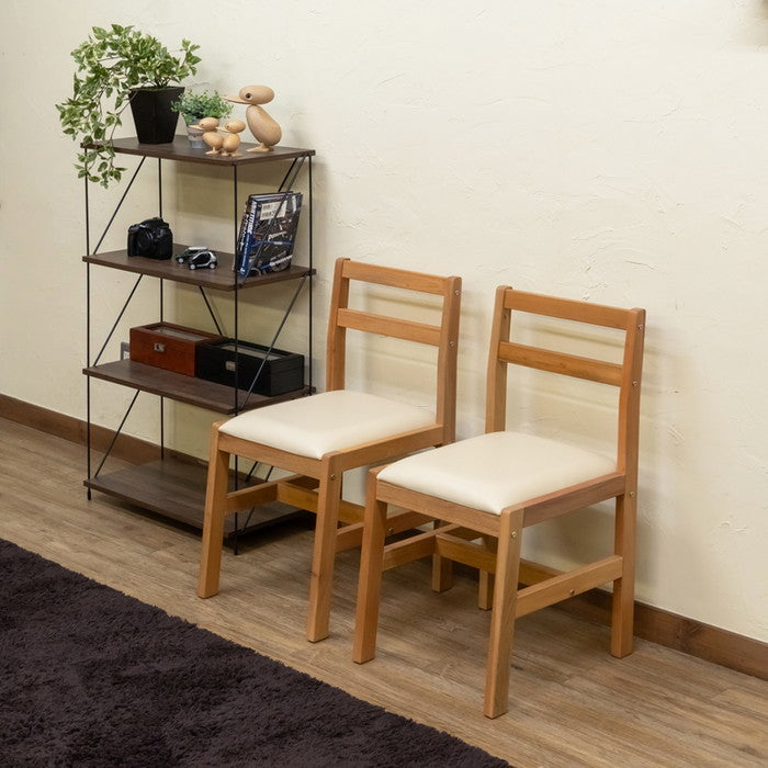 JAZZPLUS ダイニング チェア 2脚セット DBR/LBR ダークブラウン ライトブラウン sk-itj05の画像