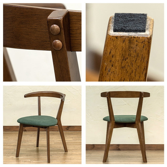 ALMO ダイニング チェア 2脚入り NA/WAL ナチュラル ウォールナット sk-pj01の画像