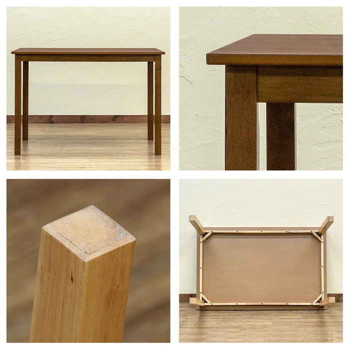 ALMO ダイニング テーブル 110×70 NA/WAL ナチュラル ウォールナット sk-pj02の画像