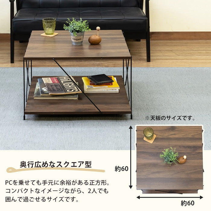 Grant コーヒーテーブル NA/WAL ナチュラル ウォールナット sk-ply01の画像