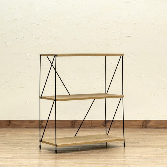 Grant 3段ラック NA/WAL ナチュラル ウォールナット sk-ply02の画像