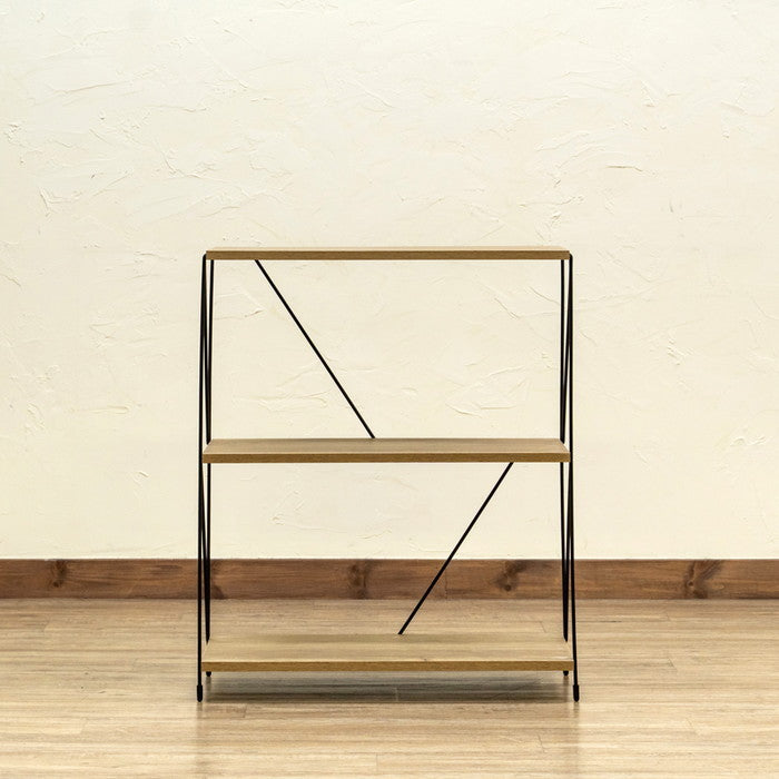 Grant 3段ラック NA/WAL ナチュラル ウォールナット sk-ply02の画像