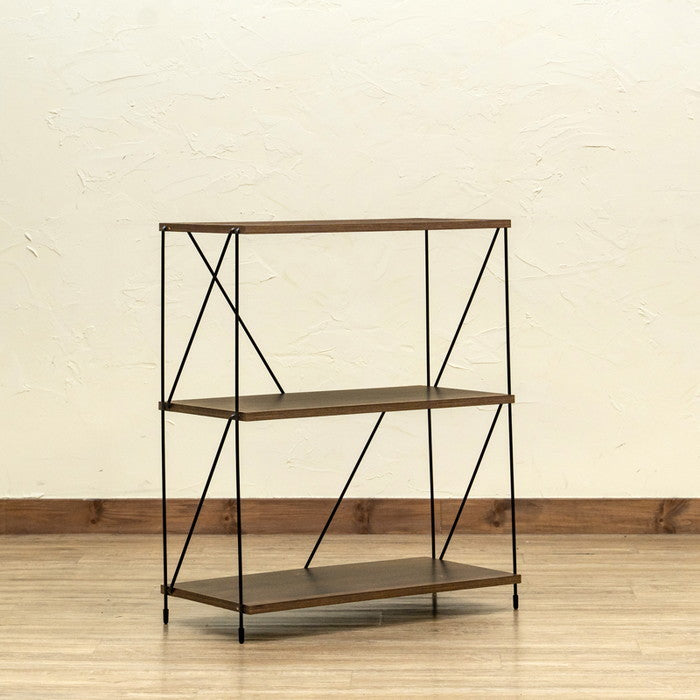 Grant 3段ラック NA/WAL ナチュラル ウォールナット sk-ply02の画像