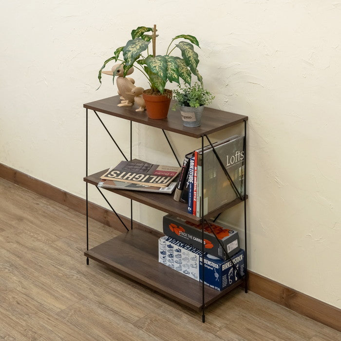 Grant 3段ラック NA/WAL ナチュラル ウォールナット sk-ply02の画像