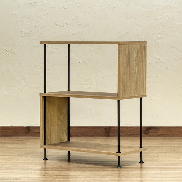 Grant S字ラック 3段 NA/WAL ナチュラル ウォールナット sk-ply04の画像