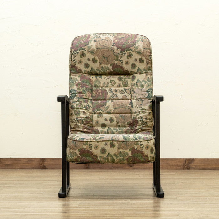 低反発入り高座椅子 BR/FL/WH ブラウン 花柄 ホワイト sk-s322の画像