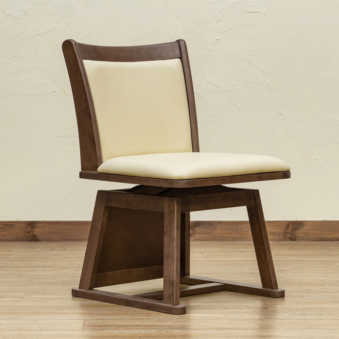 ダイニング コタツ用 ハイバック回転チェア BR/NA ブラウン ナチュラル sk-scc40の画像