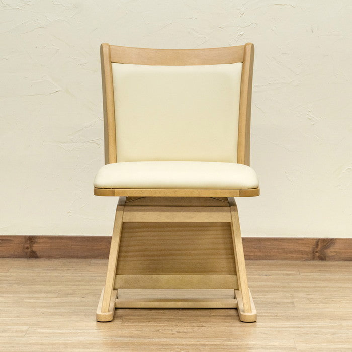 ダイニング コタツ用 ハイバック回転チェア BR/NA ブラウン ナチュラル sk-scc40の画像