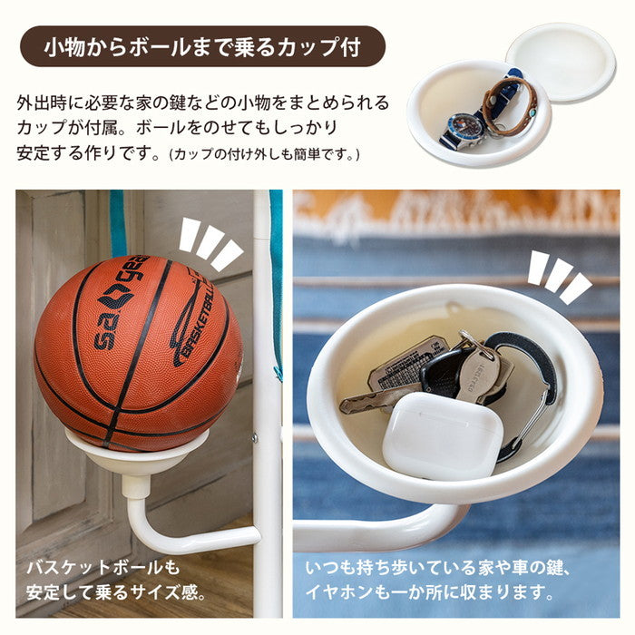 収納上手ポールハンガー ホワイト sk-tcw15の画像