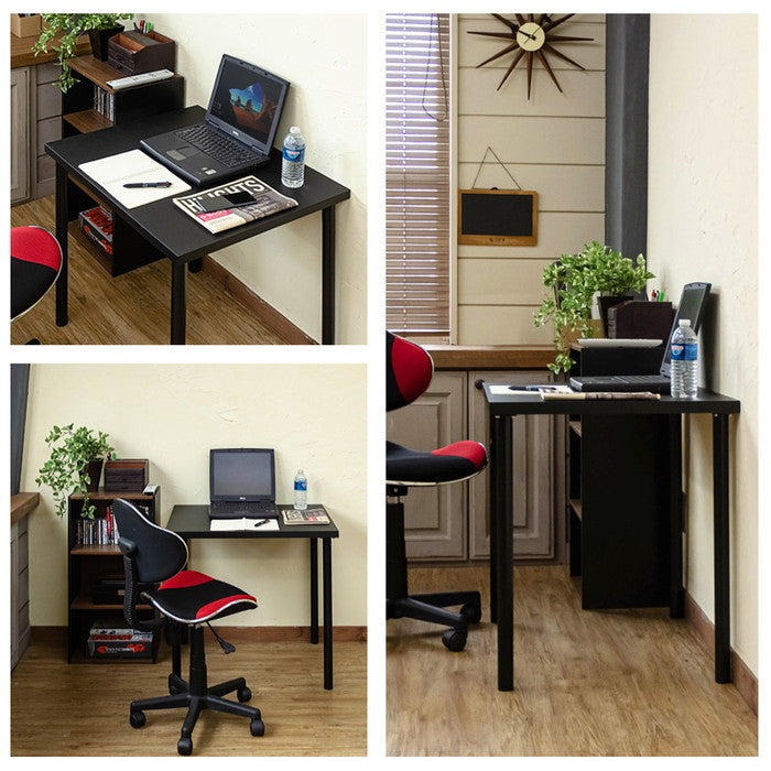 フリーテーブル 75×60 BK/WH ブラック ホワイト sk-ty7560の画像