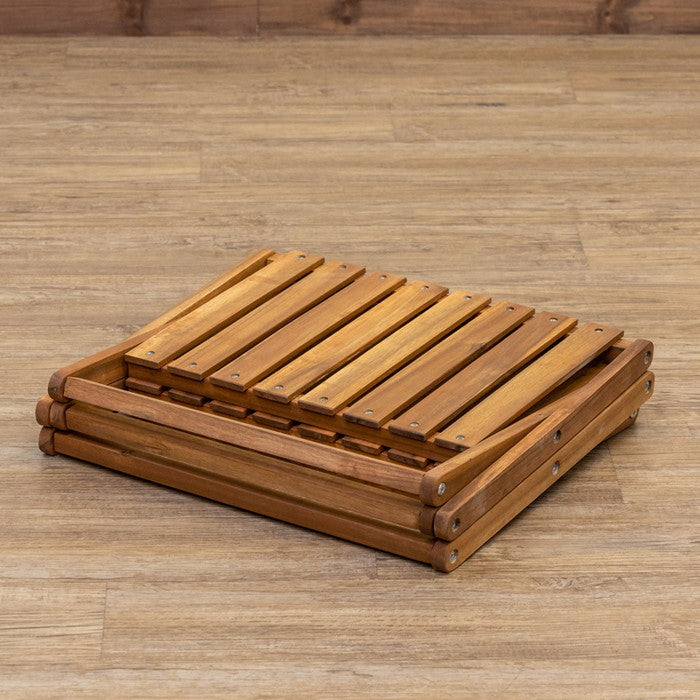 アカシア 折り畳みラック 3段 ブラウン sk-unl23の画像