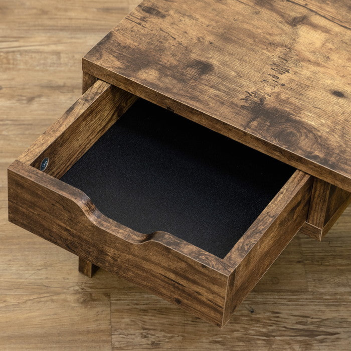 Genoa 引出し付きセンターテーブル ヴィンテージブラウン sk-utk23の画像