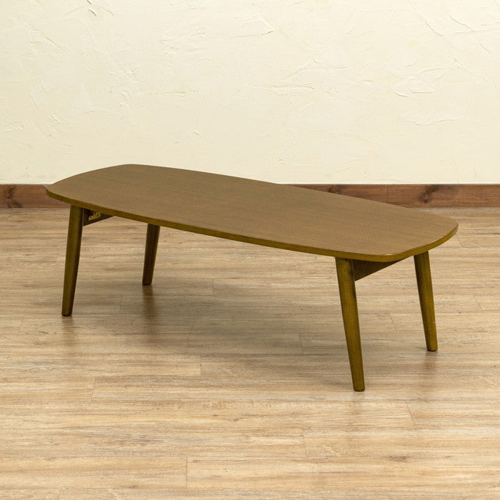 BONNY 折れ脚ローテーブル 105 DBR/NA/WW ダークブラウン ナチュラル ホワイトウォッシュ sk-vtm19の画像