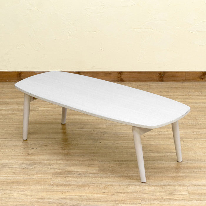 BONNY 折れ脚ローテーブル 105 DBR/NA/WW ダークブラウン ナチュラル ホワイトウォッシュ sk-vtm19の画像