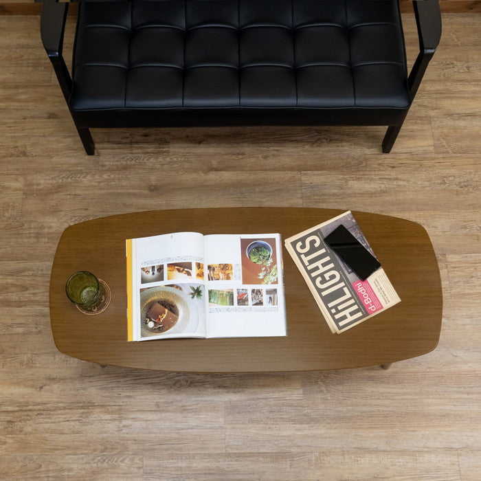 BONNY 折れ脚ローテーブル 105 DBR/NA/WW ダークブラウン ナチュラル ホワイトウォッシュ sk-vtm19の画像