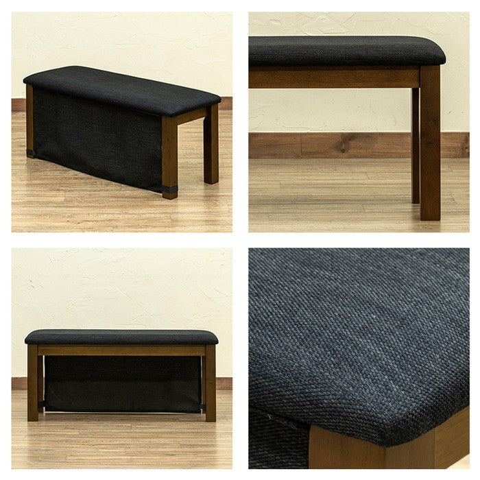 LINSY ダイニング コタツ兼用ベンチ DBR/LBR ダークブラウン ライトブラウン sk-vtm21の画像