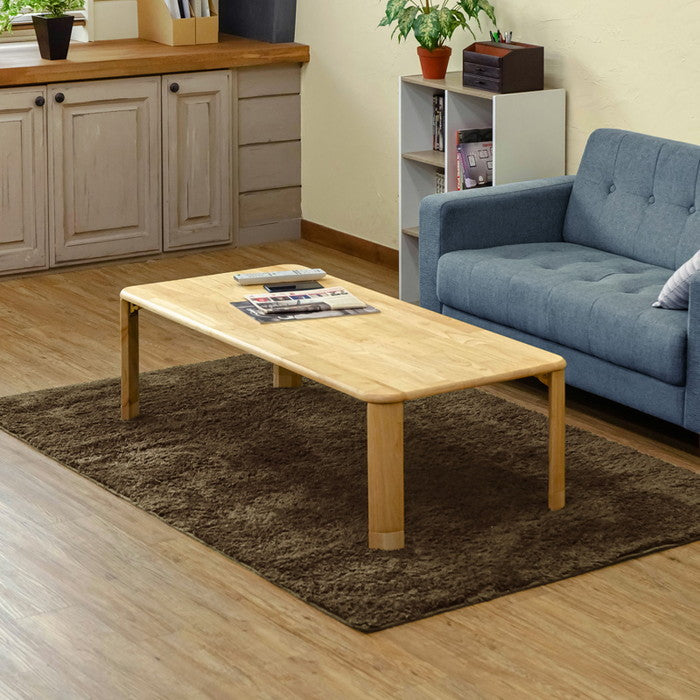 継脚付 ウッディテーブル 120×60 BR/NA ブラウン ナチュラル sk-wzt06の画像