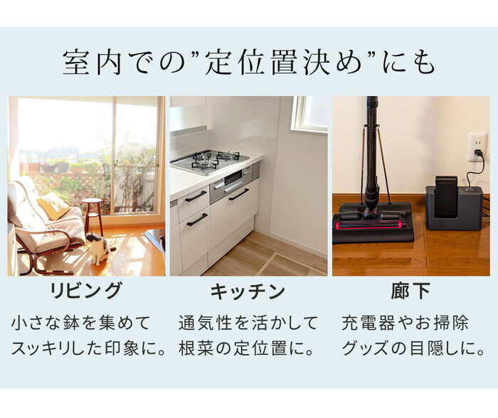 天然木製チェア型プランタースタンド 幅40cm CP40 smi-cp40の画像