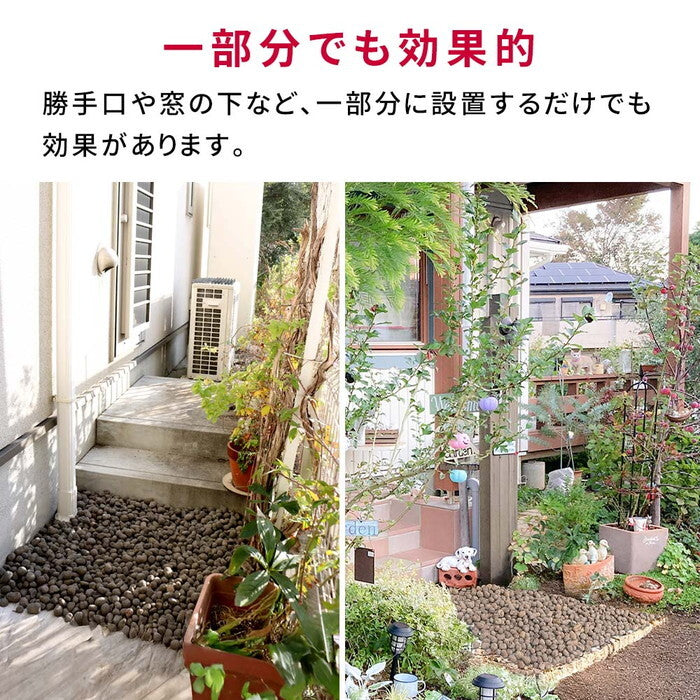 音で撃退！ セラミック防犯砂利 40L 1m2 EXBJ-40L 80dB 空き巣 防犯対策 防草 不審者 泥棒よけ 防犯 砂利 ジャリ 石 おしゃれ 庭 ベランダ 侵入防止 smi-exbj-40lの画像