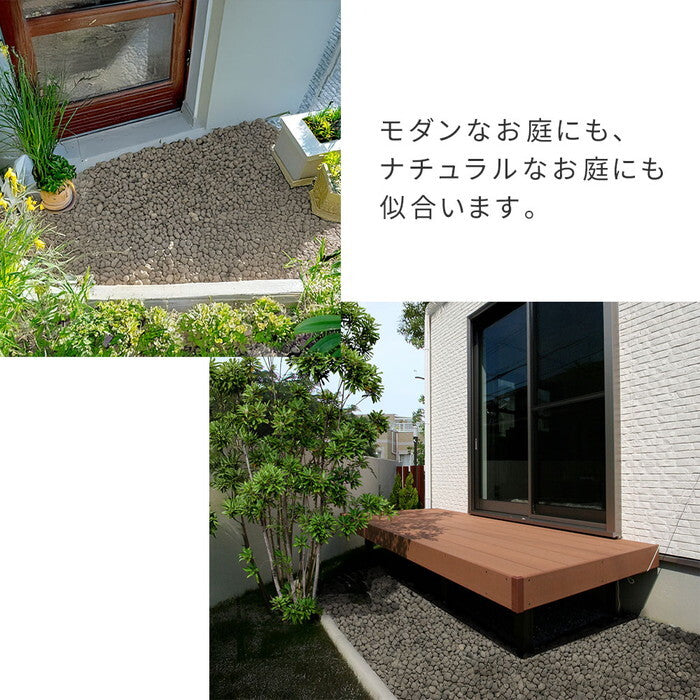 音で撃退！ セラミック防犯砂利 40L 1m2 EXBJ-40L 80dB 空き巣 防犯対策 防草 不審者 泥棒よけ 防犯 砂利 ジャリ 石 おしゃれ 庭 ベランダ 侵入防止 smi-exbj-40lの画像