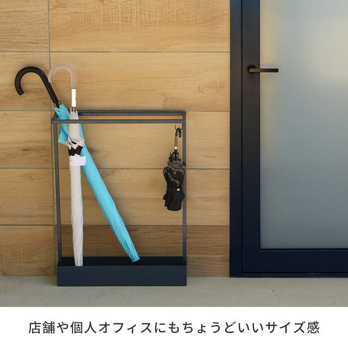 ASPESH アスペシュ アンブレラスタンド レクタングル 2個セット IF-N0044-2P 幅44 高さ58.5 アイアン 傘立て かさたて スタンド 玄関 モダン おしゃれ 北欧 シンプル スリム 完成品 smi-if-n0044-2pの画像