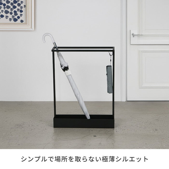 ASPESH アスペシュ アンブレラスタンド レクタングル 2個セット IF-N0044-2P 幅44 高さ58.5 アイアン 傘立て かさたて スタンド 玄関 モダン おしゃれ 北欧 シンプル スリム 完成品 smi-if-n0044-2pの画像