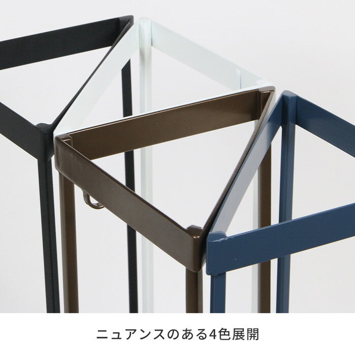 ASPESH アスペシュ アンブレラスタンド コーナー IF-N0045 幅33 高さ58 アイアン 傘立て かさたて スタンド 玄関 モダン おしゃれ 北欧 シンプル スリム 完成品 smi-if-n0045の画像