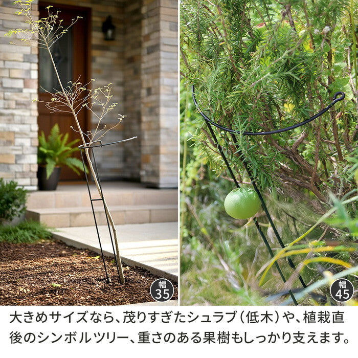 アイアン製植物サポーター 延長脚 16本セット IF-N0051-16P 脚のみ 高さ47cm ハーフリング 倒れ防止 広がり抑制 スチール 鉄製 支柱 園芸 植物サポート フラワーサポート 菜園 花壇 smi-if-n0051-16pの画像