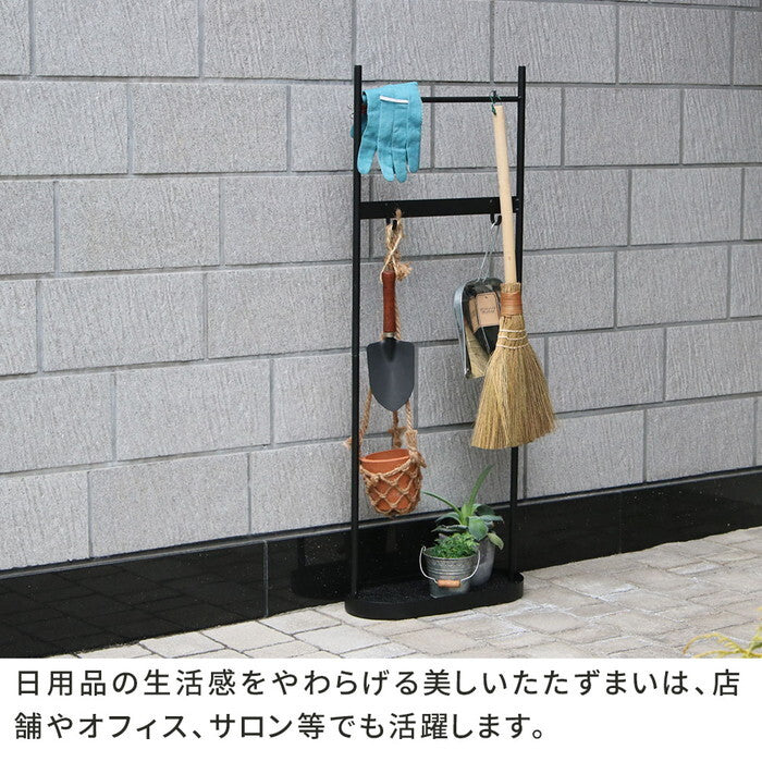 ツールハンギングスタンド ASPESH アスペシュ 2個セット IF-TO0046-2P アイアン ツールスタンド 工具 清掃 クリーナー フック ハンギング スタンド ラック 園芸 収納 おしゃれ 北欧 シンプル スリム 玄関 屋外 室内 smi-if-to0046-2pの画像