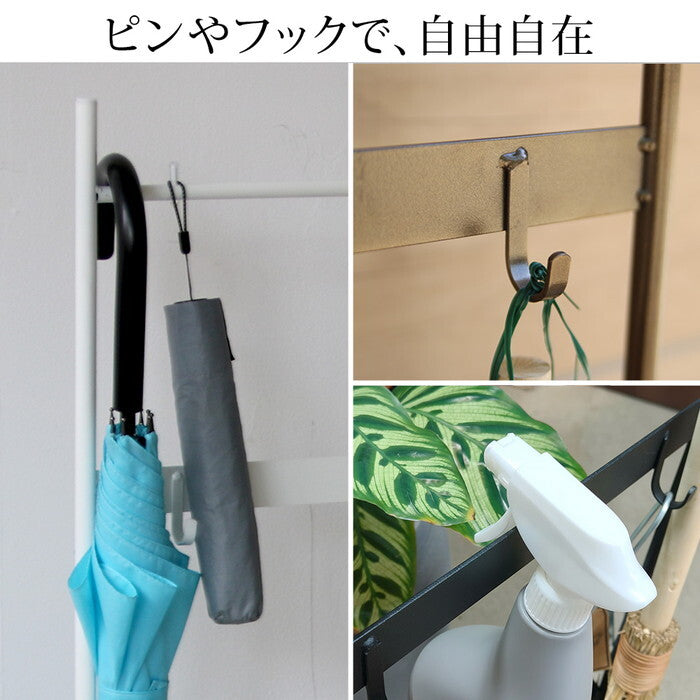ツールハンギングスタンド ASPESH アスペシュ 2個セット IF-TO0046-2P アイアン ツールスタンド 工具 清掃 クリーナー フック ハンギング スタンド ラック 園芸 収納 おしゃれ 北欧 シンプル スリム 玄関 屋外 室内 smi-if-to0046-2pの画像