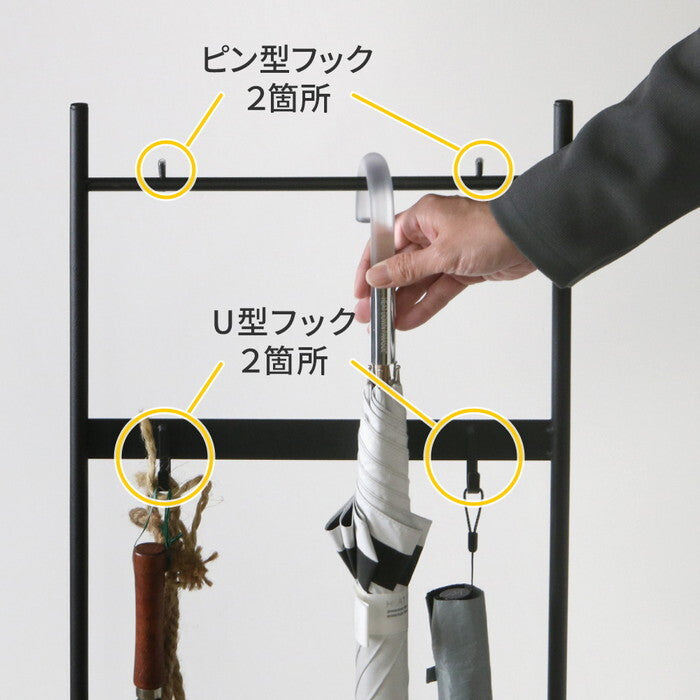 ツールハンギングスタンド ASPESH アスペシュ IF-TO0046 アイアン ツールスタンド 工具 清掃 クリーナー フック ハンギング スタンド ラック 園芸 収納 おしゃれ 北欧 シンプル スリム 玄関 屋外 室内 smi-if-to0046の画像