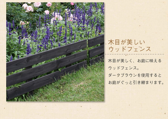 天然木製スティックフェンス ボーダー 3枚組 フェンス 木製フェンス 天然木製 ガーデンフェンス ガーデニング 枠 柵 仕切り 目隠し 境目 クラシカル アンティーク トレリス ベランダ つる 薔薇 バラ 朝顔 園芸 ラティス smi-jsbf-8045-3pの画像