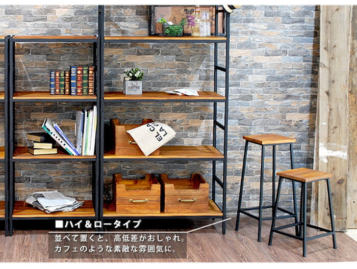 ブリック 天然木製スツール ハイタイプ 完成品 アンティーク モダン ナチュラル ミッドセンチュリー ウッド スタイリッシュ シンプル インテリア 家具 天然 おしゃれ カフェ 北欧 smi-pr-bs67hiの画像