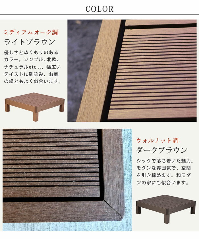 人工木ウッドデッキ ecofeel エコフィール 1台 PWDE-1P smi-pwde-1pの画像
