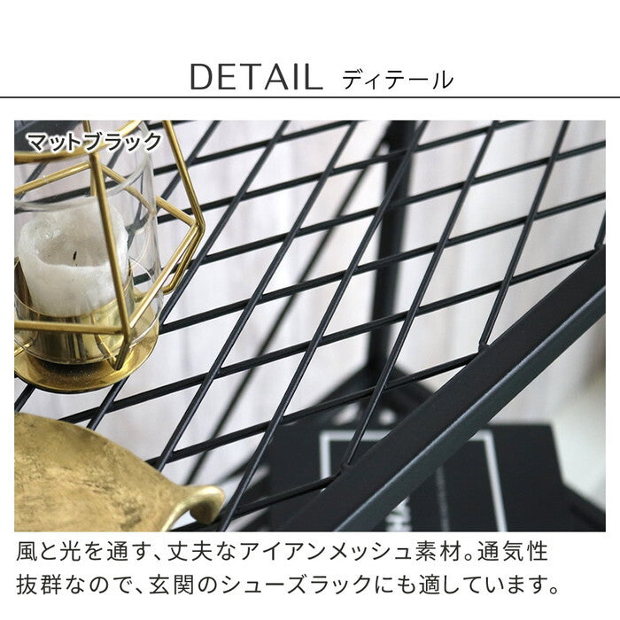 オープン３段ラック TWILL ツイル TW002 ラック シェルフ 棚 オープンシェルフ３段 スチール アイアン 幅60 フラワー スタンド 花台 植木鉢 プランター 室内 屋外 店舗 オフィス スリム おしゃれ 収納 プランター 間仕切り パーテーション 目隠し smi-tw002の画像