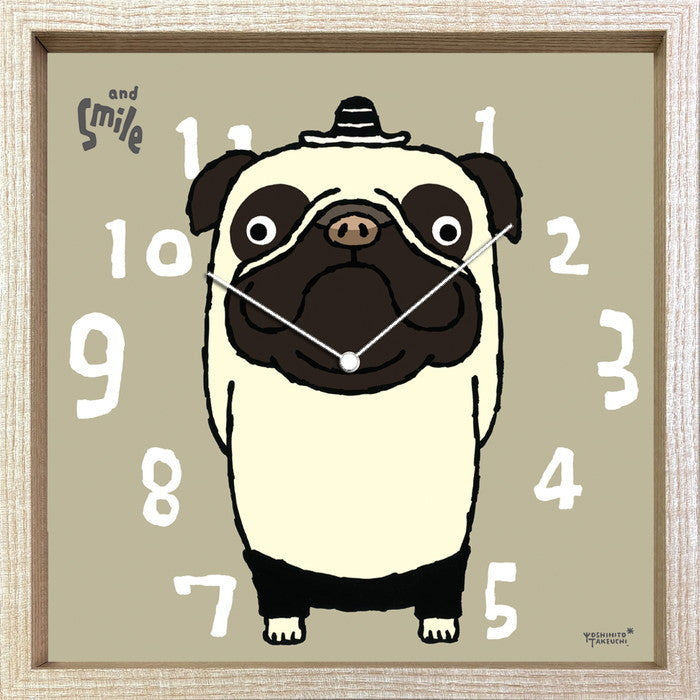 アーティスト クロック 武内 祐人 パグ Artist Clock 武内 祐人 パグ 320x320x55 snw-cac-52638の画像