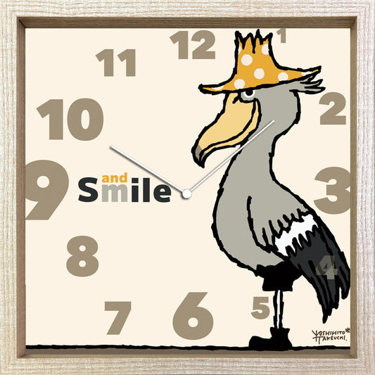 タクウチ ヨシヒト クロック ハシビロコウ Yoshihito Takeuchi CLOCK ハシビロコウ 320x320x55 snw-cac-53816の画像